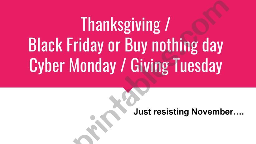THANSKGIVING AND BLACK FRIDAY powerpoint