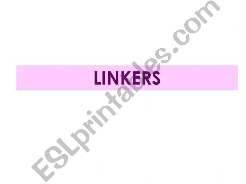 Linkers powerpoint