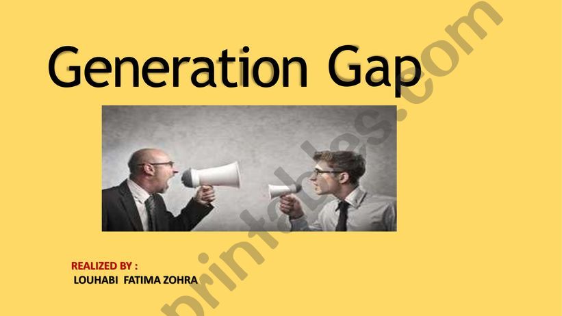 generation gap powerpoint