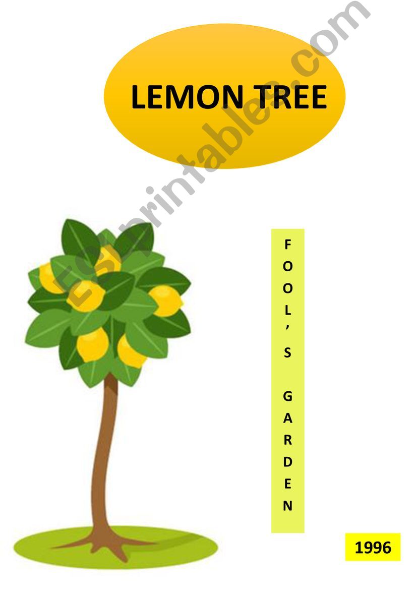 Yellow Lemon Tree powerpoint