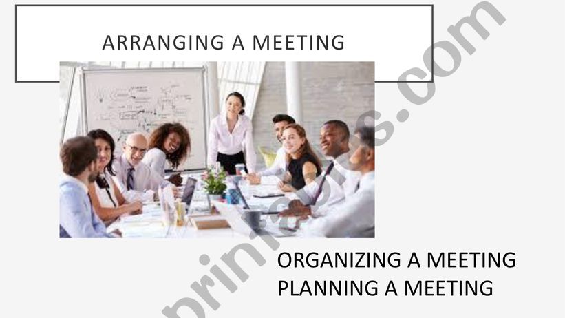 arranging a meeting powerpoint