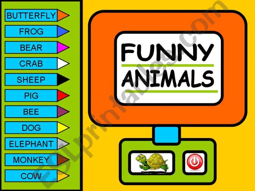 THE ANIMALS GAME powerpoint