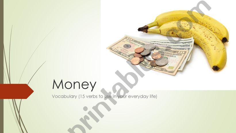 Money vocabulary powerpoint