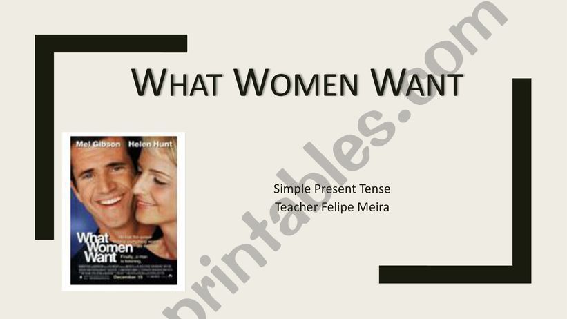 What Women Want? powerpoint