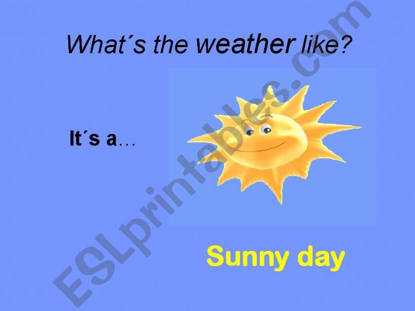 4 weather conditions powerpoint