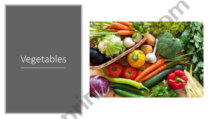 Vegetables powerpoint