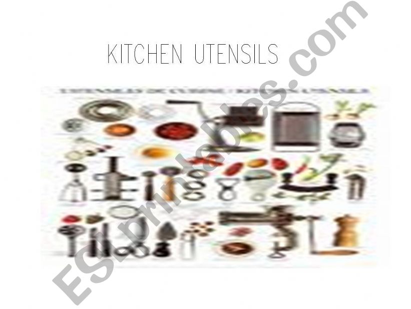 Kitchen Utensils powerpoint