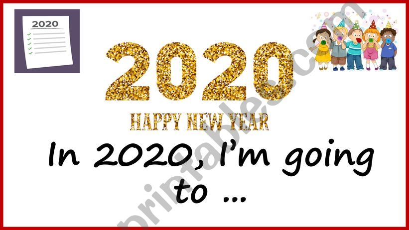 New Years Resolutions 2020 powerpoint