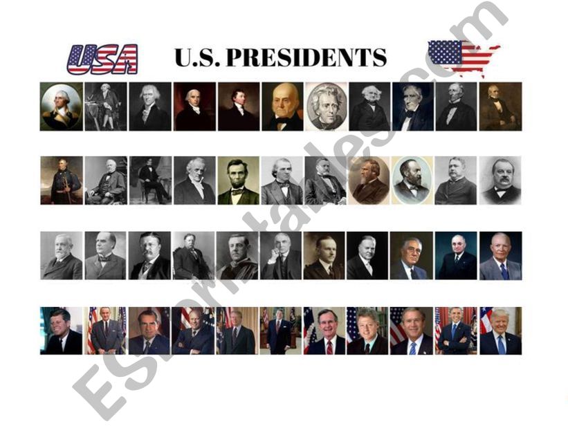 US PRESIDENTS WHO�S WHO? powerpoint