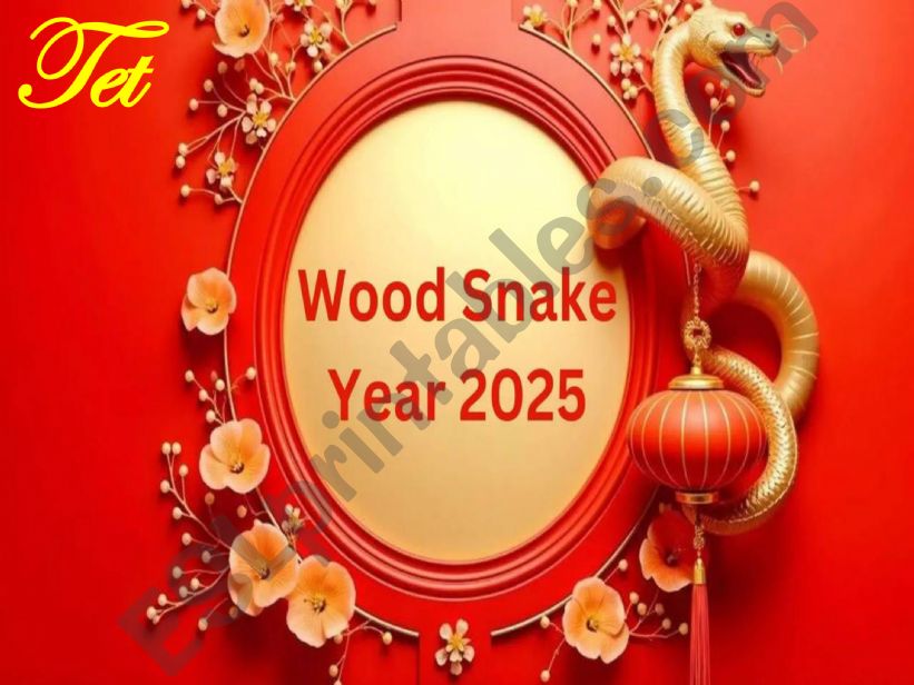 Tet New Year Vocabulary powerpoint