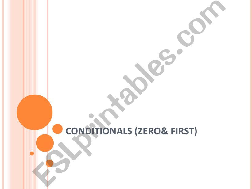 Conditionals (Zero&First) powerpoint