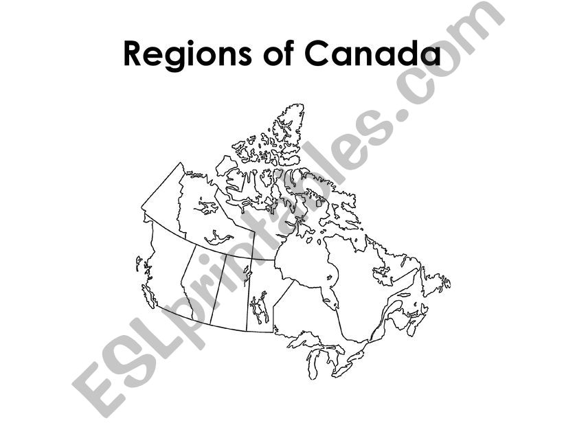 The Regions of Canada powerpoint