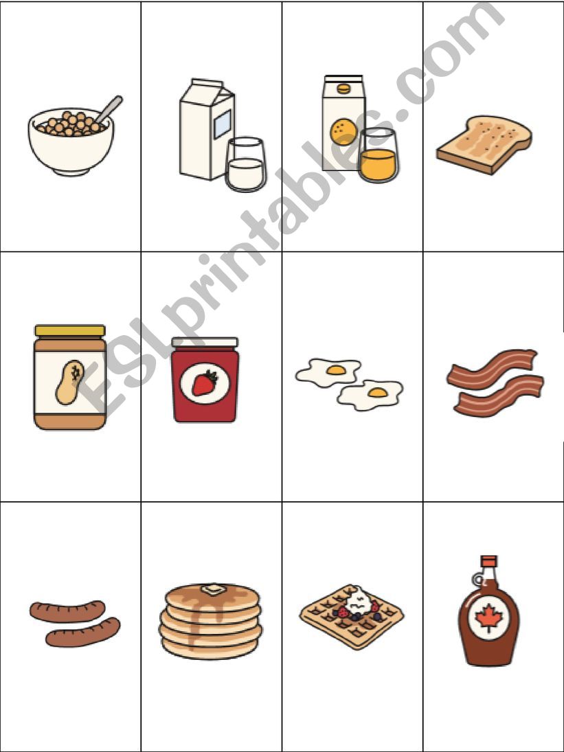 Breakfast Vocabulary powerpoint