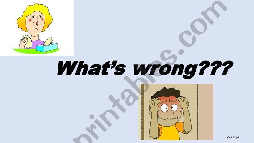 Sickness Role Play powerpoint
