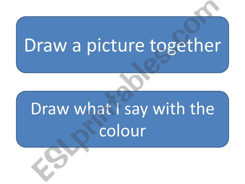 Draw what I say powerpoint