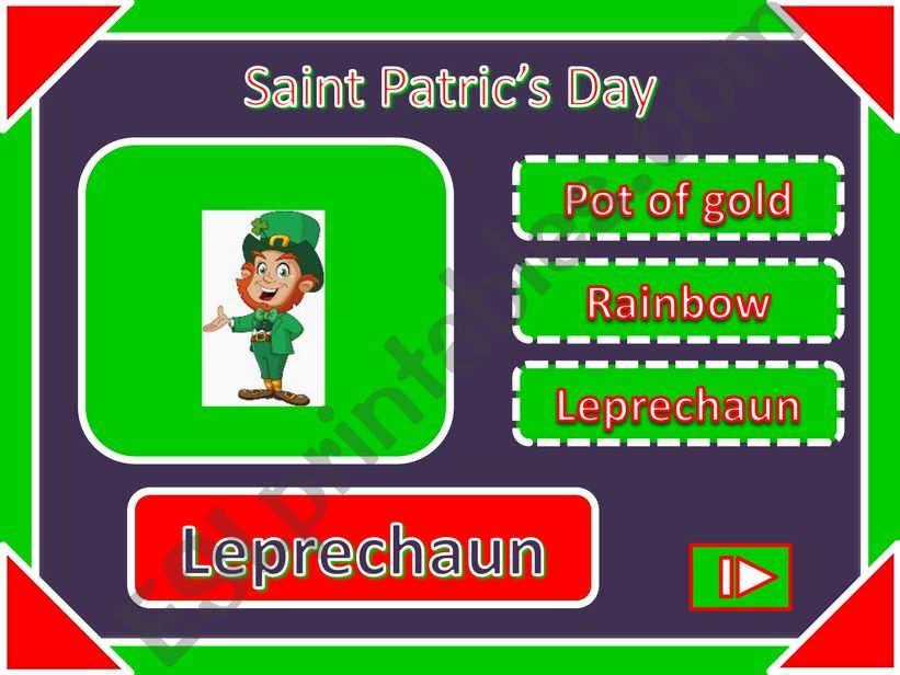 Saint Patrick�s Day powerpoint
