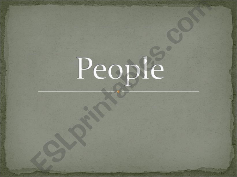 People- describing appearance powerpoint