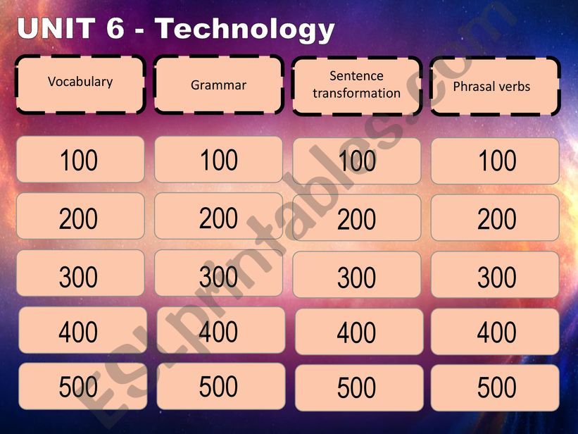Phrasal verbs, vocabulary about technology