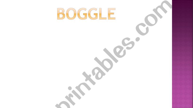 Boggle powerpoint