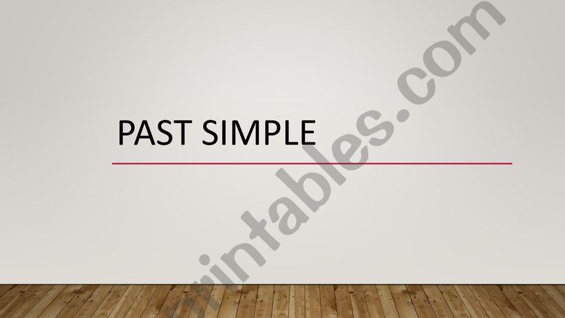 PAST SIMPLE powerpoint