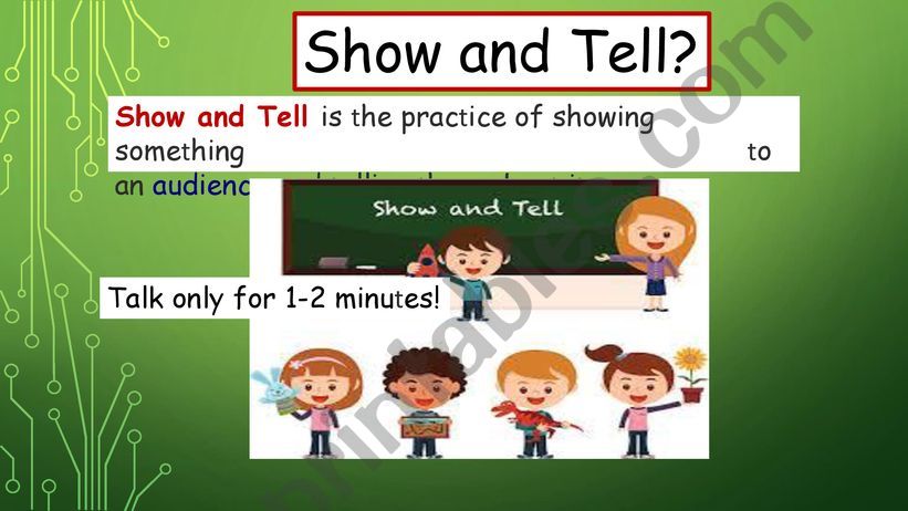 Show and Tell  powerpoint