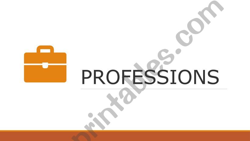Jobs vocabulary powerpoint