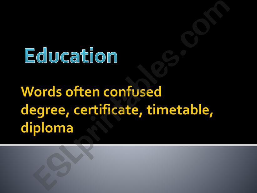 Education powerpoint