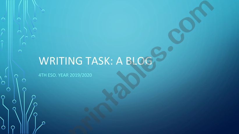 How to write a blog powerpoint