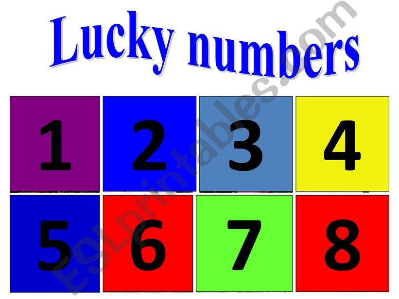 Lucky Numbers powerpoint