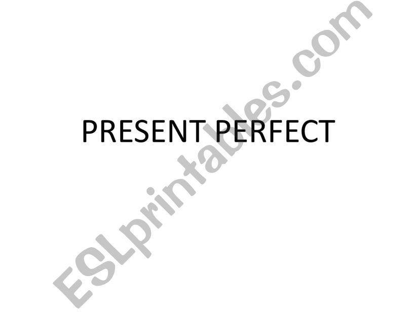 Present Perfect powerpoint