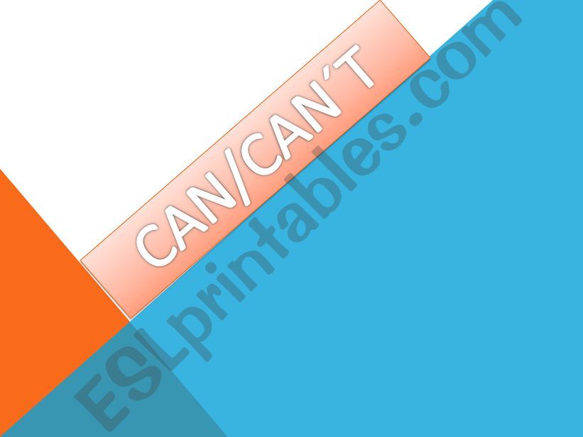 CAN/CANT ACTIONS powerpoint