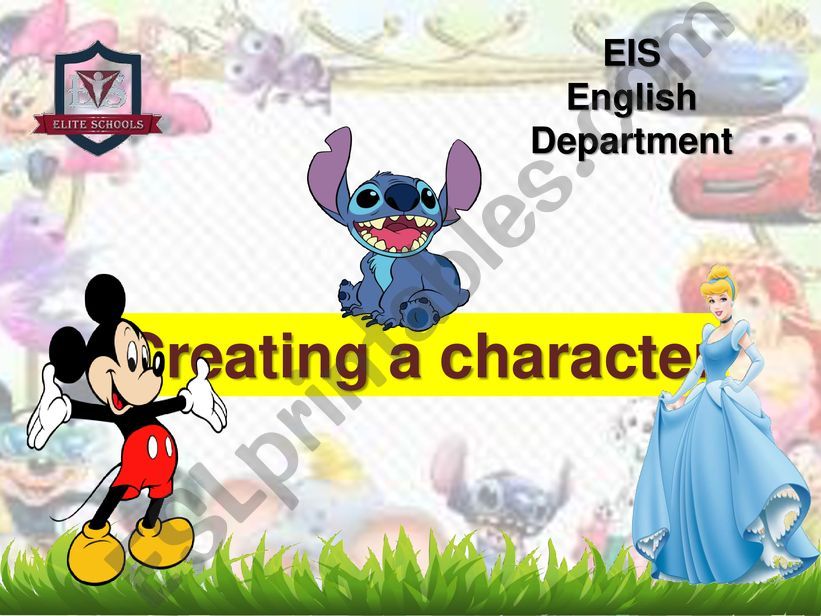 Creating a character powerpoint
