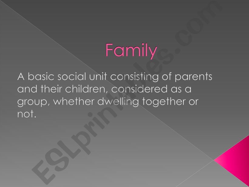 Types of Families powerpoint
