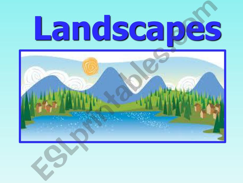 Landscapes powerpoint