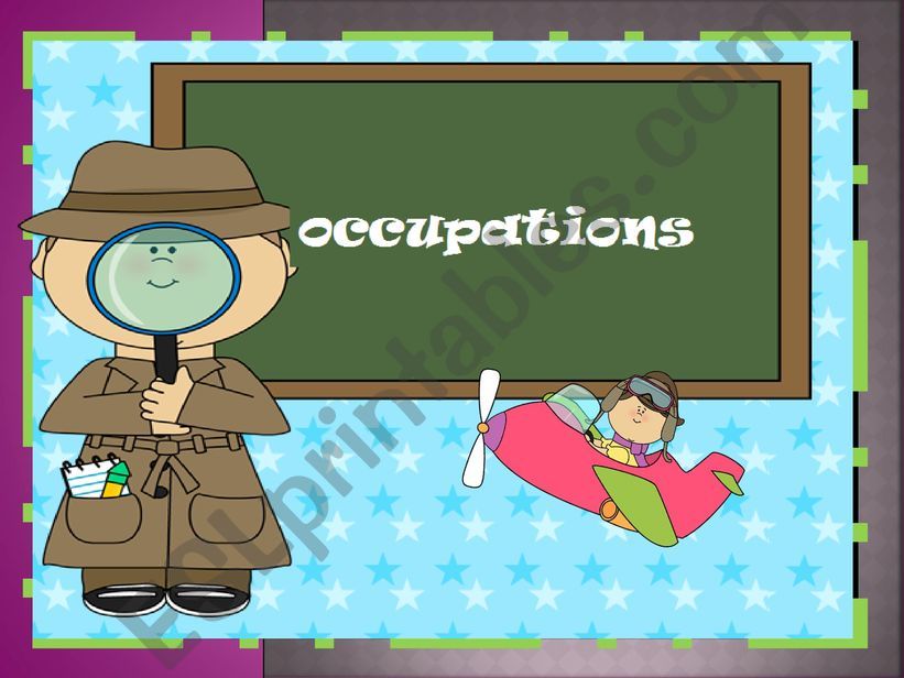 Occupations or Jobs  powerpoint
