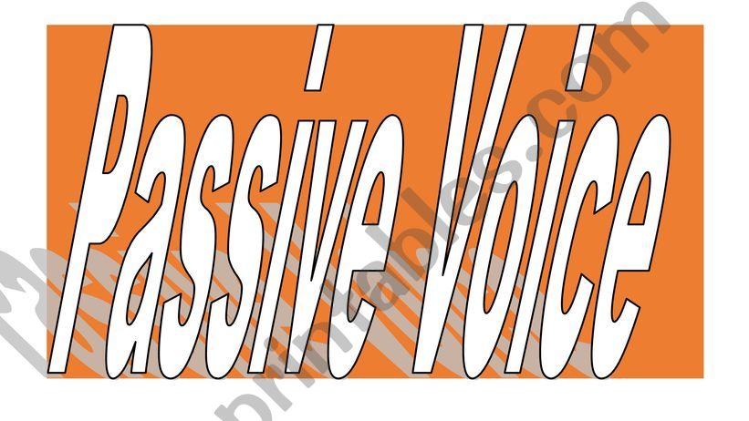 Passive Voice  powerpoint