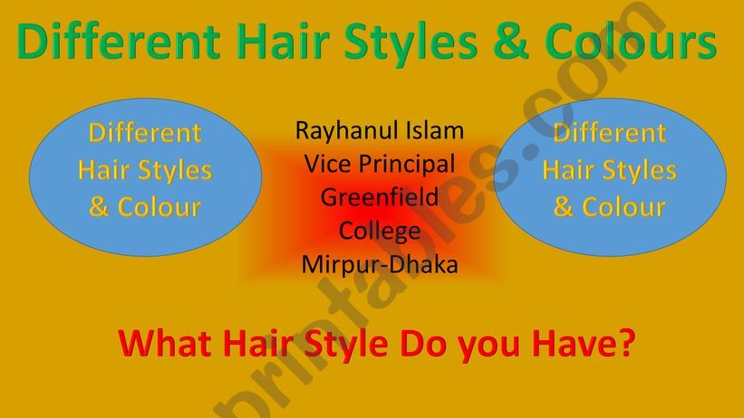 Different Hair Styles with Colour
