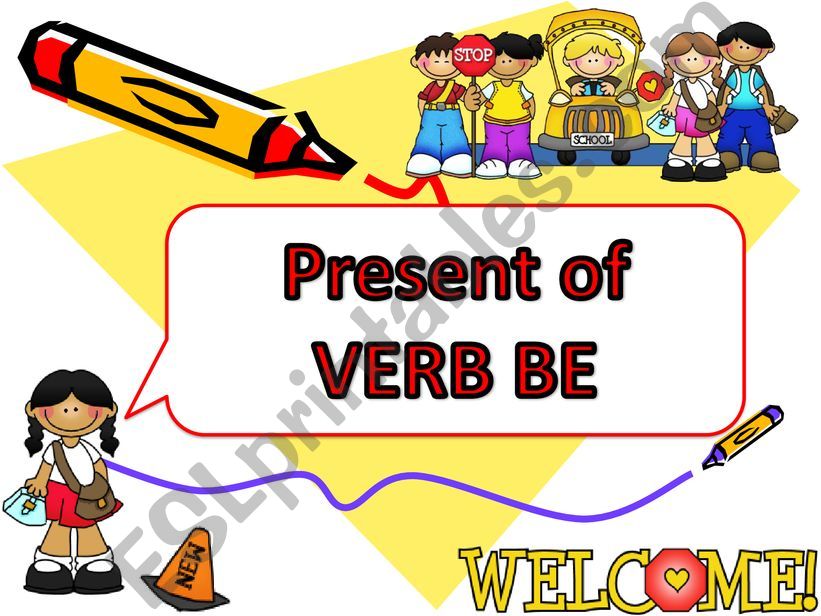 PRESENT OF VERB BE powerpoint