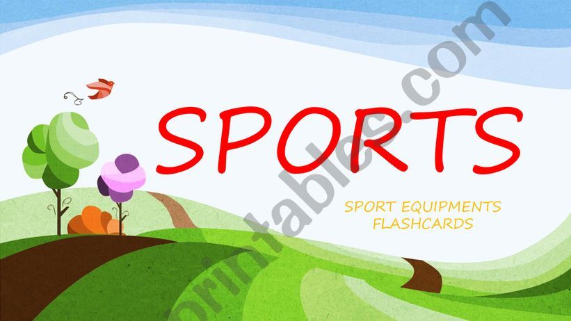 SPORT EQUIPMENTS powerpoint