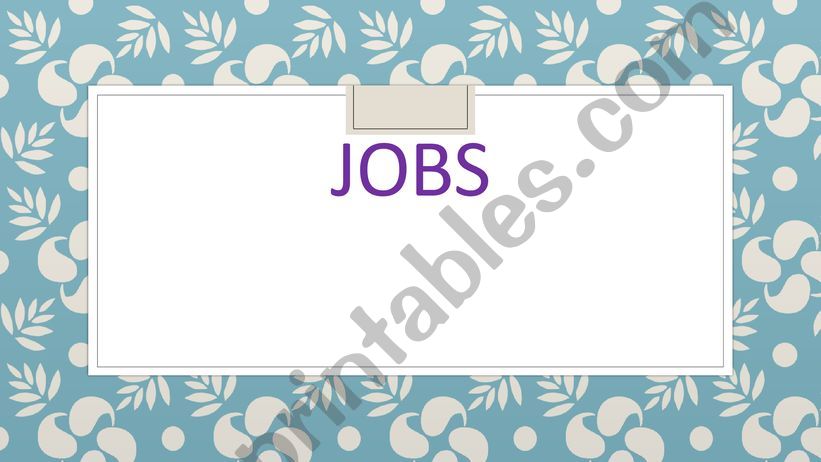 JOBS powerpoint