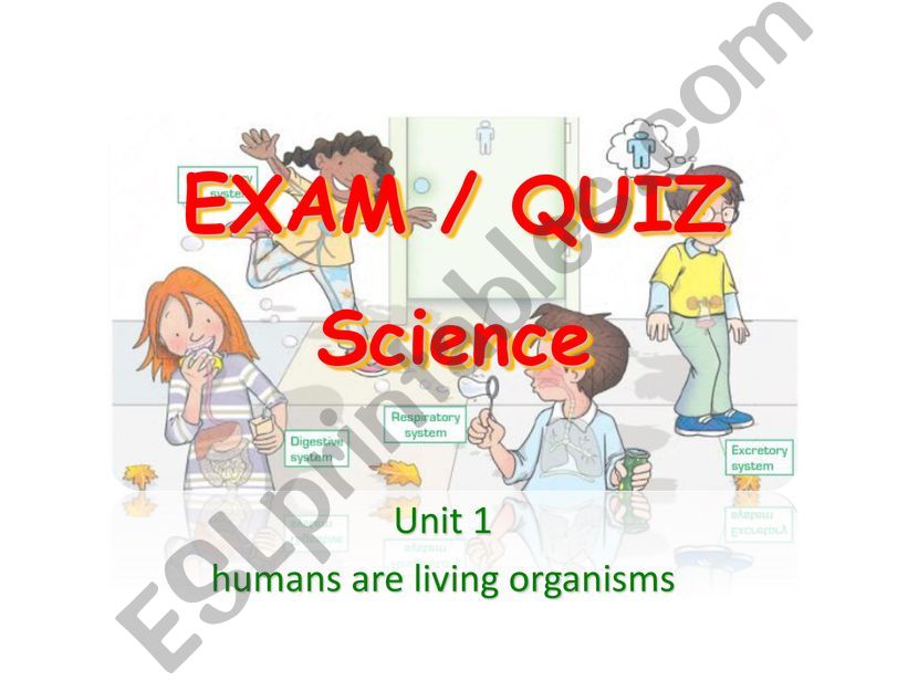 HUMANS ARE LIVING ORGANISMS powerpoint