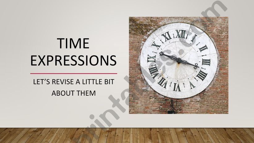 Time Expressions - Prepositions of Time