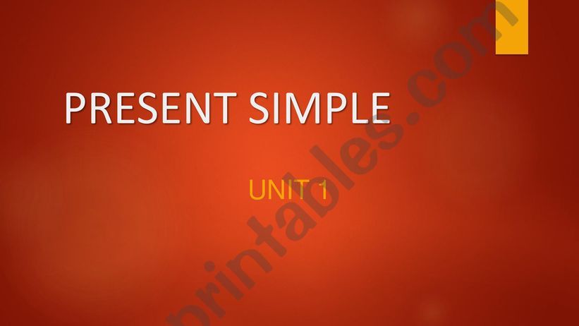 Present Simple powerpoint