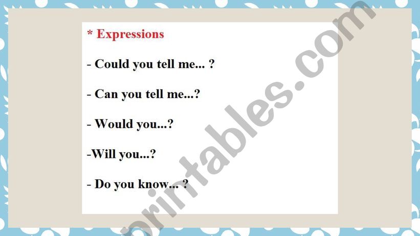 Embedded Questions powerpoint