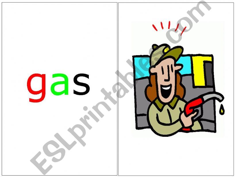 Ga,Ge,Gi,Go,Gu Phonics Cards powerpoint