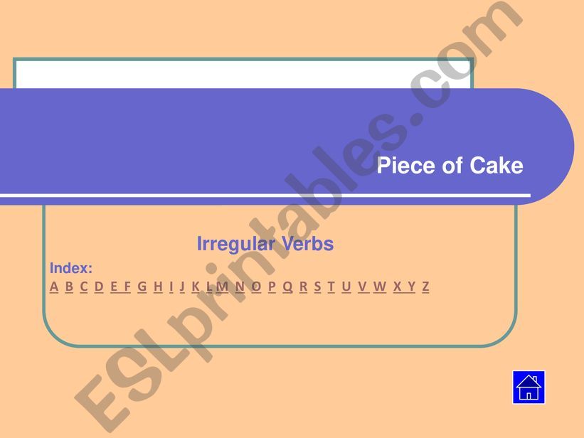 Irregular verbs  powerpoint