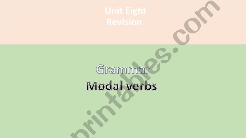 Modal verbs  powerpoint