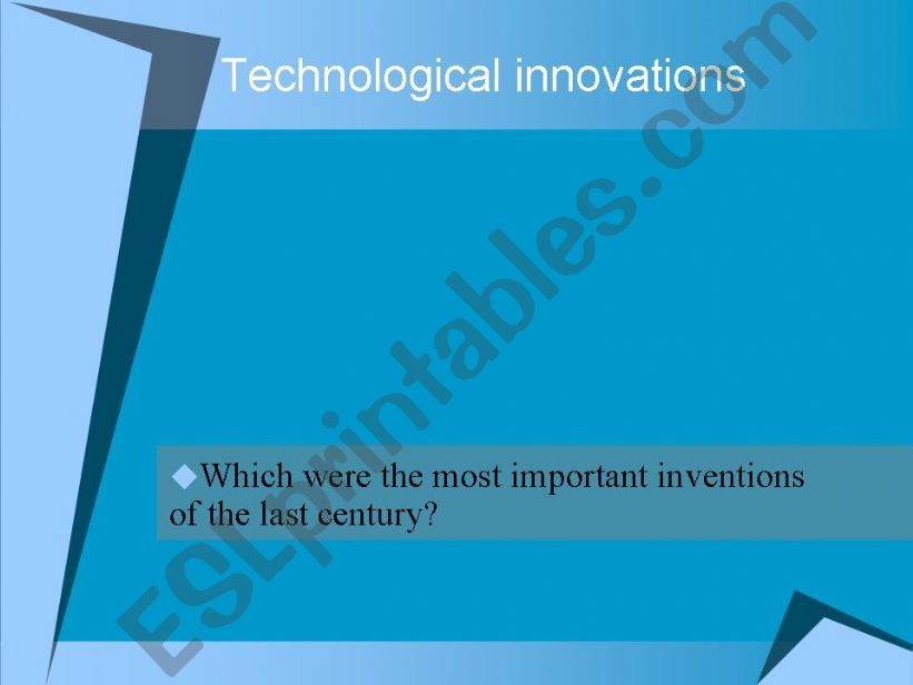 New Technologies powerpoint