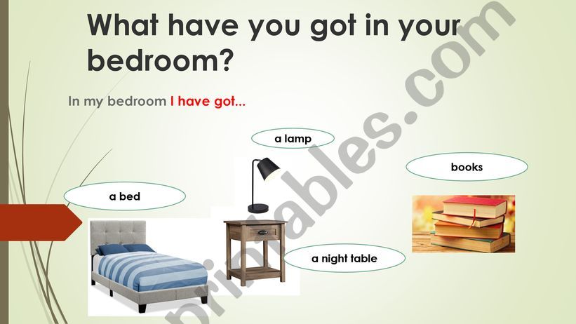 What have you got in your bedroom?