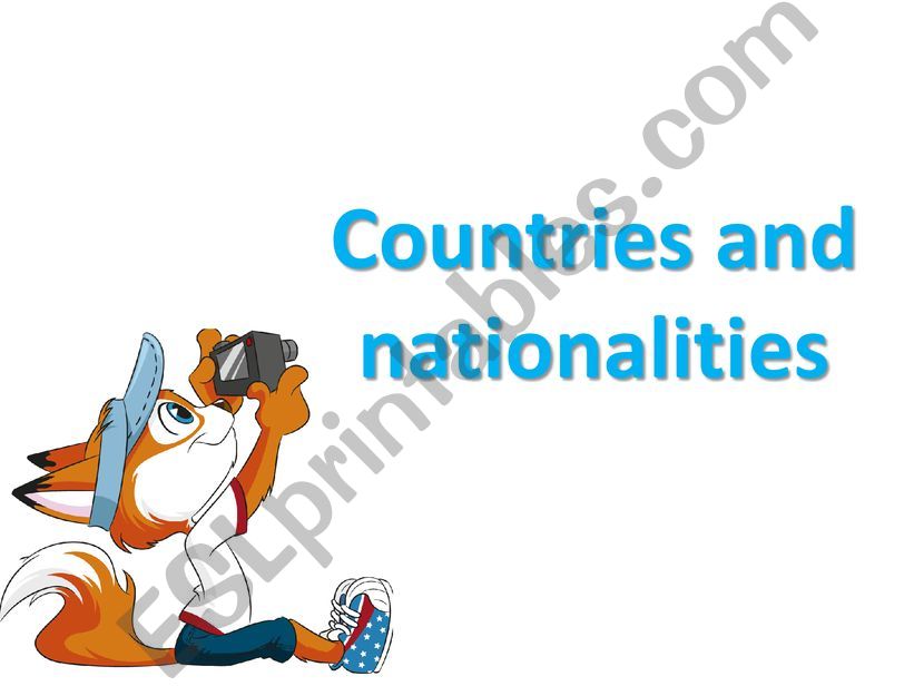 Countries and Nationalities powerpoint